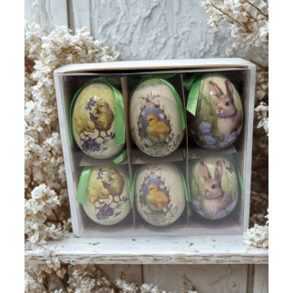 Påskägg 6-pack 6 cm