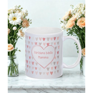 Mugg Världens Bästa Mamma Keramik 10 cm