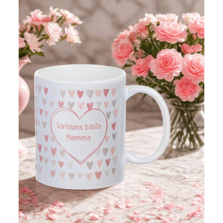 Mugg Världens Bästa Mamma Keramik 10 cm