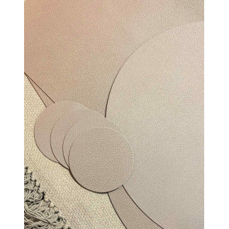 Underlägg Läderlook Brun/Svart 4-pack