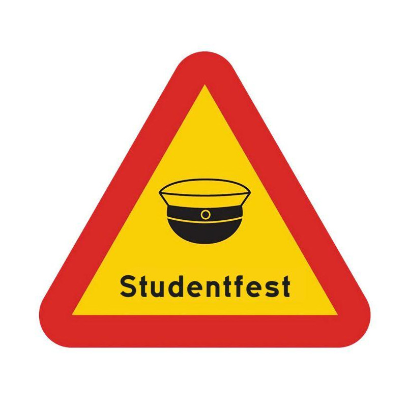Skylt Student Fest 40 cm Skylt Student Fest 40 cm
