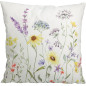 Kudde Blommor Vit 45x45 cm