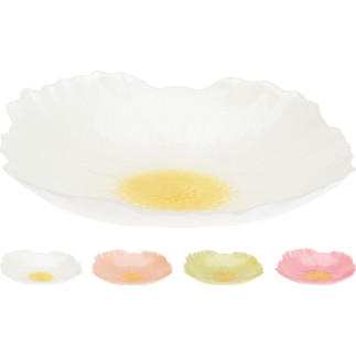 Skål Fat Blomma Glas 21 cm