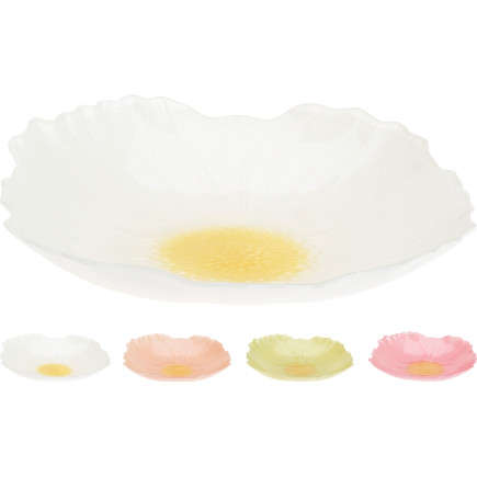 Skål Fat Blomma Glas 21 cm