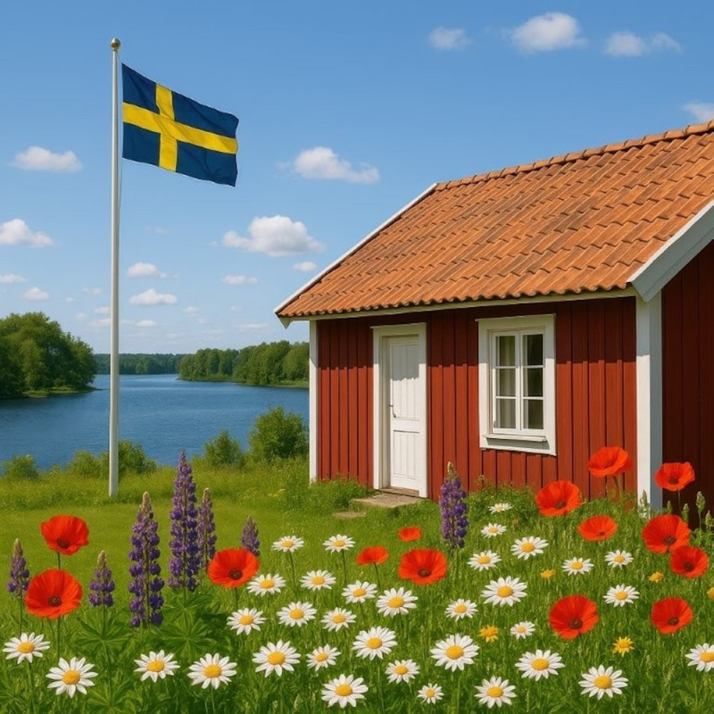 Servetter Sommarhus 33x33 cm 20-pack Servetter Sommarhus 33x33 cm 20-pack