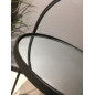 Bord glas/metall  Svart H71 cm
