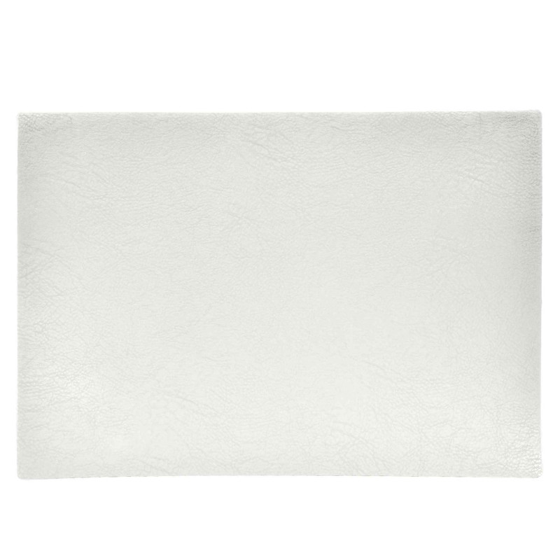 Underlägg Läderlook vitt 43x30 cm 4-pack Underlägg Läderlook vitt 43x30 cm 4-pack