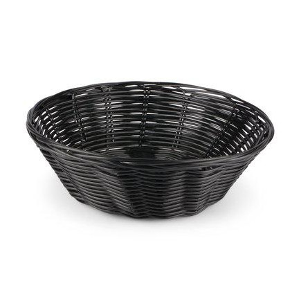 Brödkorg Korg Svart plast flätad 19 cm