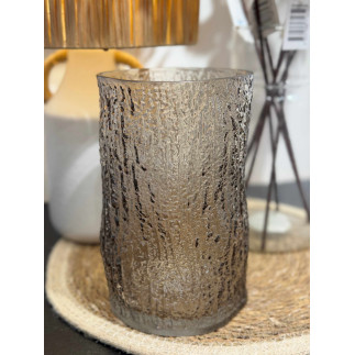 Vas Ljushållare Glas Taupe 21 cm