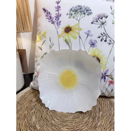 Skål Fat Blomma Glas 21 cm