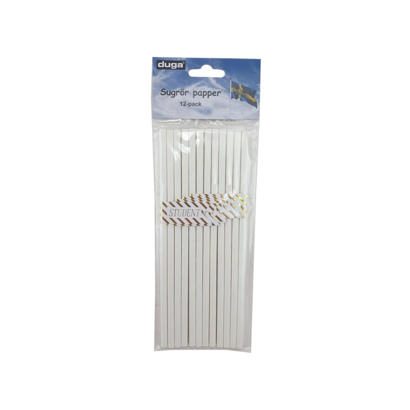 Sugrör Student papp 12-pack