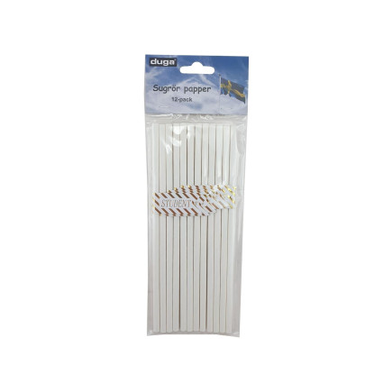 Sugrör Student papp 12-pack