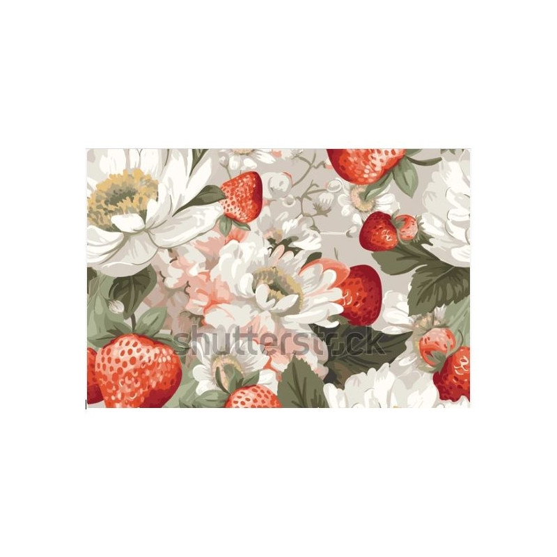 Underlägg Kork Jordgubbar 43x30 cm 4-pack