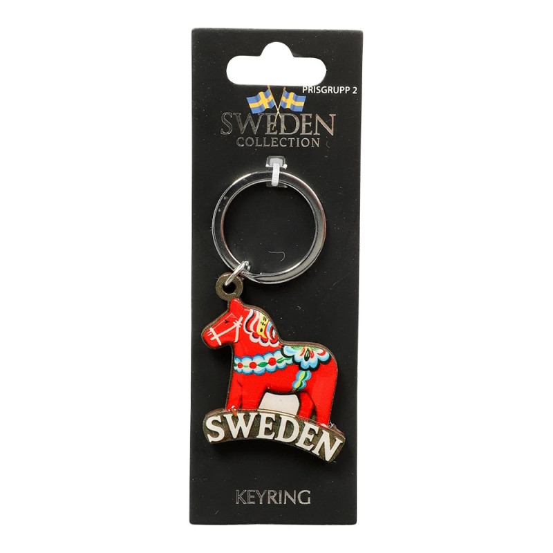 Nyckelring Dalahäst Röd
