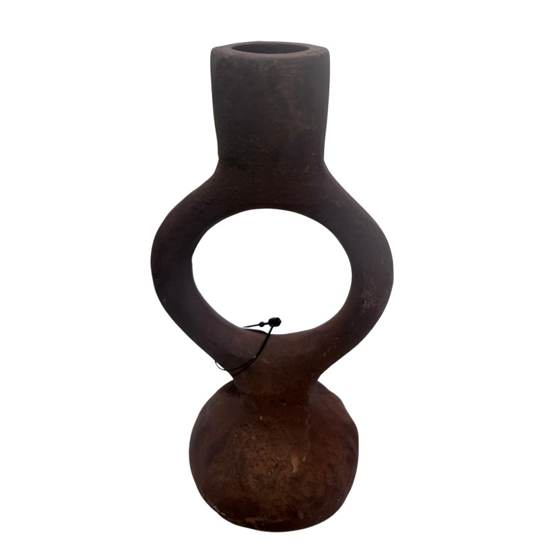Ljusstake Metall Rödbrun 17 cm Ljusstake Metall Rödbrun 17 cm