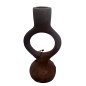 Ljusstake Metall Rödbrun 17 cm Ljusstake Metall Rödbrun 17 cm