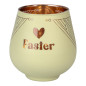 Lykta Faster Glas Mirror Candle med text Ljuslykta
