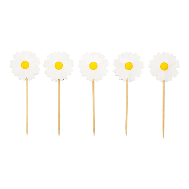 Tårtdekoration Prästkrage 10-pack