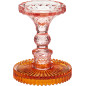 Ljusstake Glas Rosa/Orange 12 cm Ljusstake Glas Rosa/Orange 12 cm