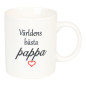 Mugg Världens bästa pappa Fars dag