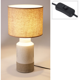 Bordslampa Lampa Beige/Vit Keramik 48 cm