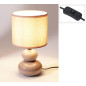 Bordslampa Lampa Klot Greige Keramik 29 cm Bordslampa Lampa Klot Greige Keramik 29 cm