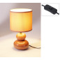 Bordslampa Lampa Klot Brun Keramik 29 cm Bordslampa Lampa Klot Brun Keramik 29 cm