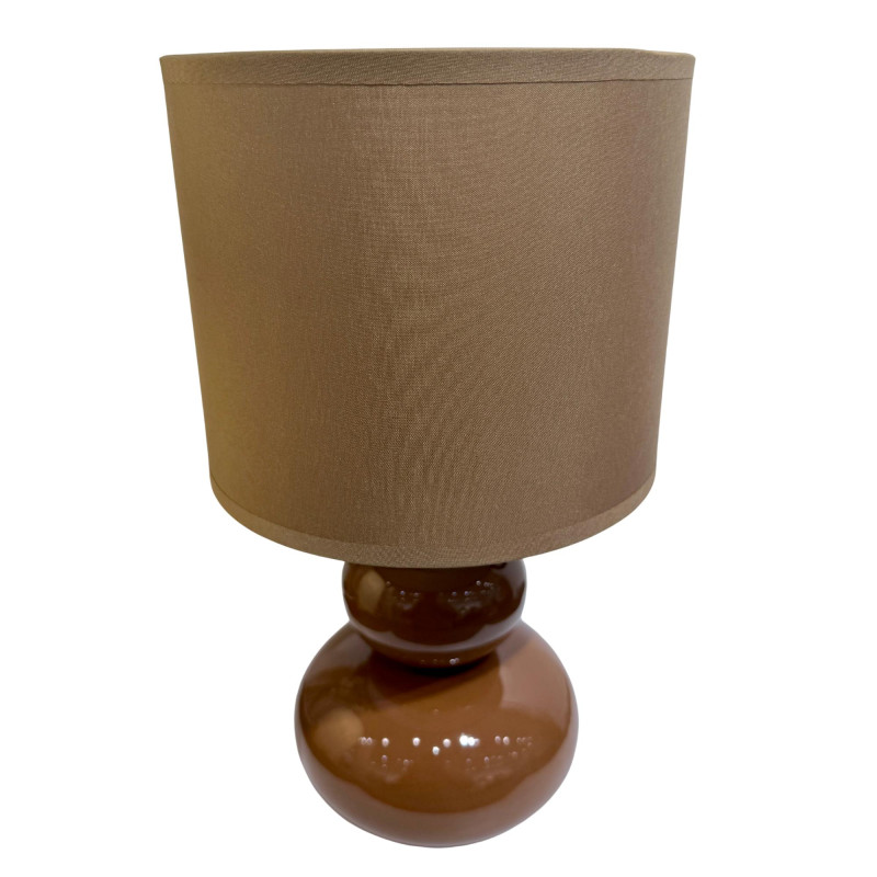 Bordslampa Lampa Klot Brun Keramik 29 cm Bordslampa Lampa Klot Brun Keramik 29 cm