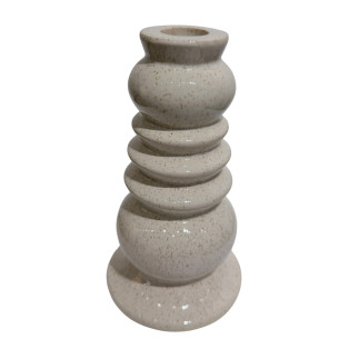 Ljusstake Keramik Creme 15,5 cm