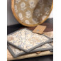 Grytlapp Beige Textil 20x20 cm