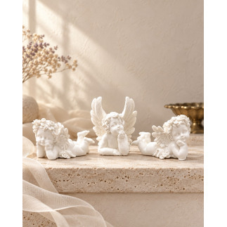 Ängel Byst Vit 13 cm