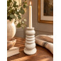 Ljusstake Keramik Creme 15,5 cm Ljusstake Keramik Creme 15,5 cm
