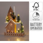 Julby By Hus Led Trä 33 cm