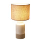 Bordslampa Lampa Beige/Vit Keramik 48 cm Bordslampa Lampa Beige/Vit Keramik 48 cm