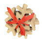 Glasunderlägg Snöflingor Bambu 4-pack