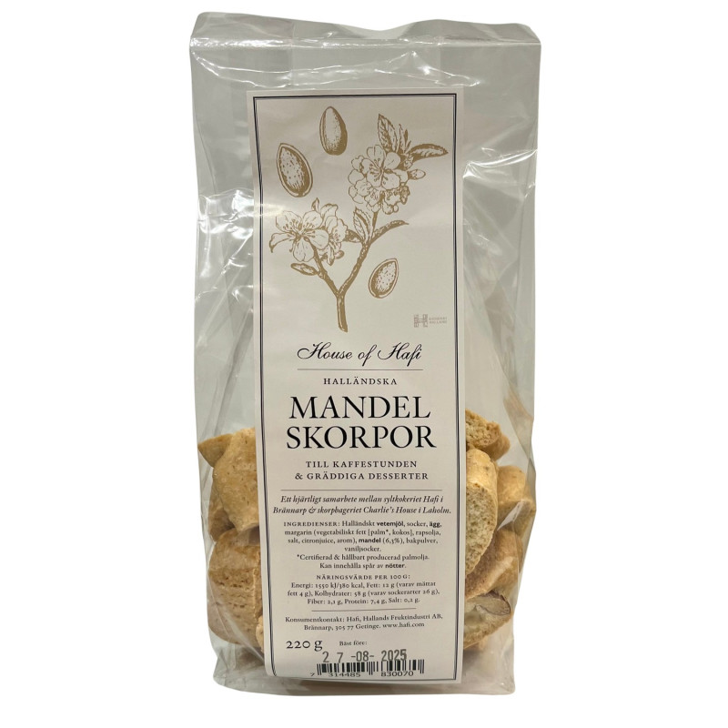 Mandelskorpor 220g