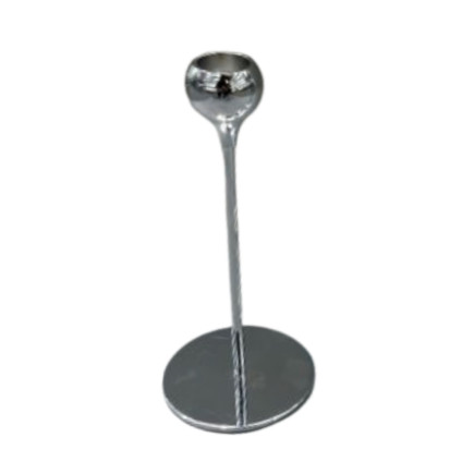 Ljusstake Metall Silver Droppe 18 cm