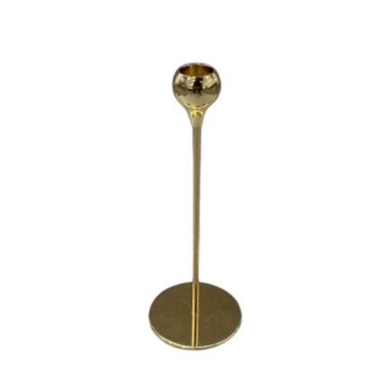 Ljusstake Metall Guld Droppe 22 cm