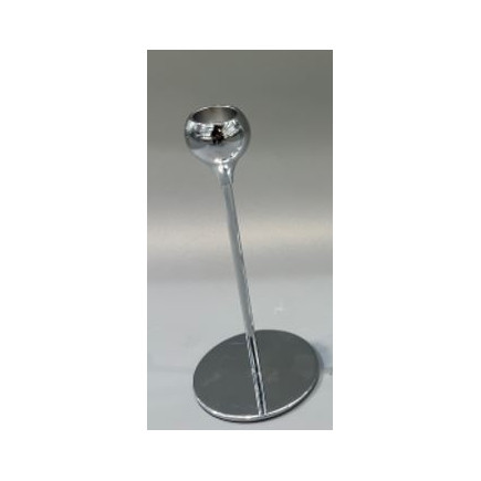 Ljusstake Metall Silver Droppe 18 cm