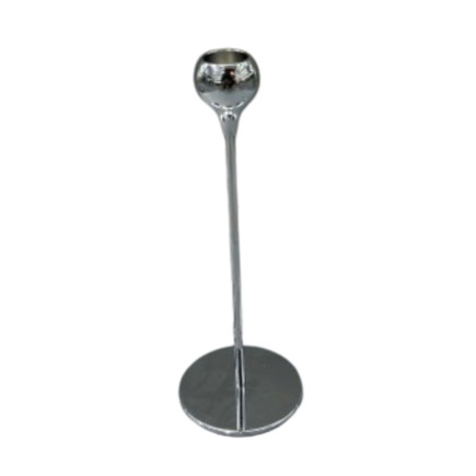 Ljusstake Metall Silver Droppe 22 cm