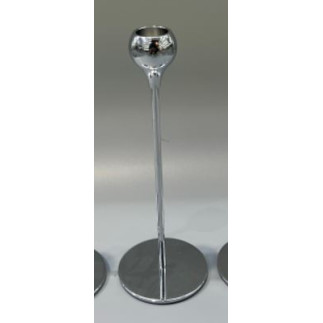 Ljusstake Metall Silver Droppe 22 cm