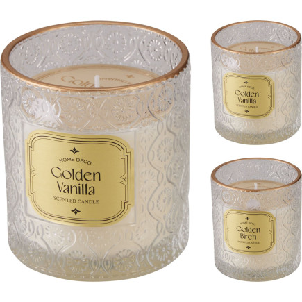 Doftljus Golden Vanilla Glasburk 9 cm