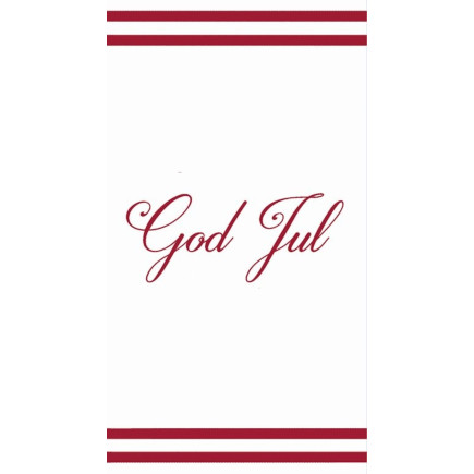 Servetter Buffé God Jul Vit/Röd 16-pack