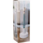 Ljushållare Ljusstake Glas Vit Svart Beige Ljushållare Ljusstake Glas Vit Svart Beige