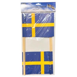 Flagga Sverige 6-pack 15x20 cm