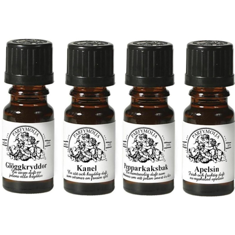 Doftolja Jul Kanel Glögg Pepparkaka Apelsin 4-pack Interlam Doftolja Jul Kanel Glögg Pepparkaka Apelsin 4-pack Interlam