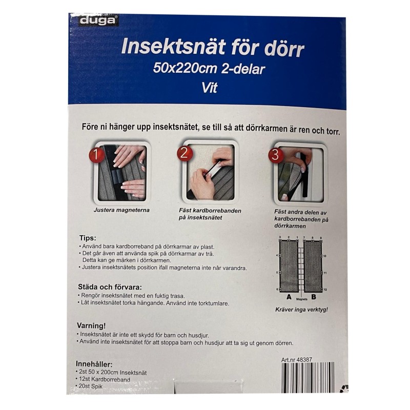 Insektsnät dörr 75x220 insektsskydd Insektsnät dörr 75x220 insektsskydd