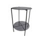 Bord glas/metall svart 86 cm