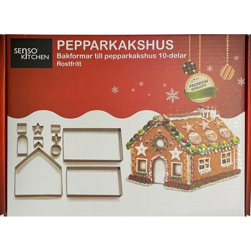 Pepparkakshus set Formar Bak Jul Pepparkakshus set Formar Bak Jul