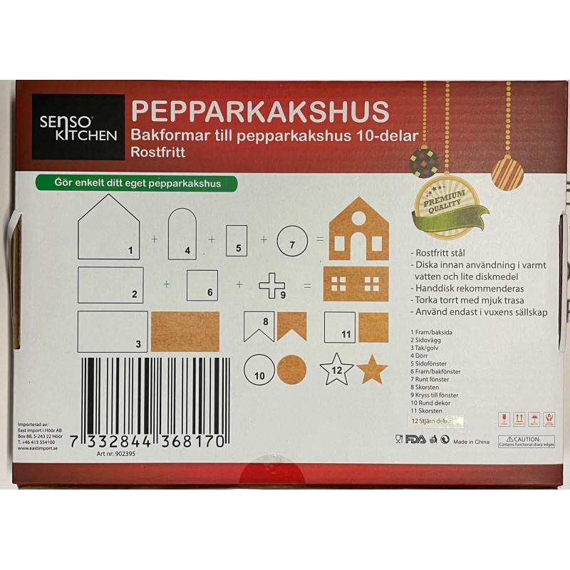 Pepparkakshus set Formar Bak Jul Pepparkakshus set Formar Bak Jul